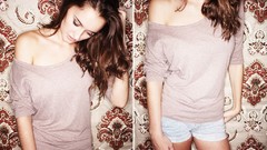 Woman Friends blondes skirts brunettes heather teen denim shorts