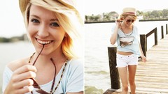 Woman Friends Shorts blondes skirts brunettes heather teen 