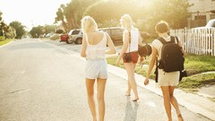 Woman Friends Shorts legs blondes skirts brunettes heather teen 