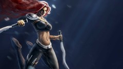 Woman game Knives redheads League of Legends video games