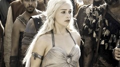 Woman game of thrones blondes long hair emilia clarke Daenerys 