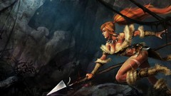 Woman game spears League of Legends Nidalee