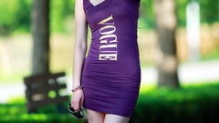 Woman Garden Chinese Actress outdoors asians singers models Xin 