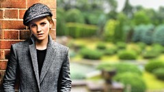 Woman Garden faces Actress brunettes emma watson