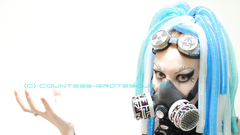 Woman gas masks Simple