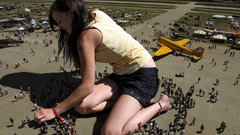 Woman giant woman planes