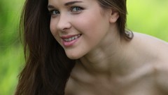 Woman girls in nature