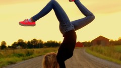 Woman girls in nature