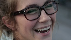 Woman girls with glasses