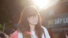 Woman glasses asians bangs vietnamese girls with glasses Viet 