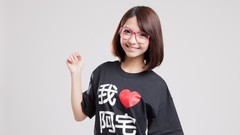 Woman glasses asians models Simple Background Taiwanese