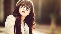 Woman glasses asians scarfs girls with glasses