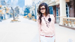 Woman glasses asians Viet Nam