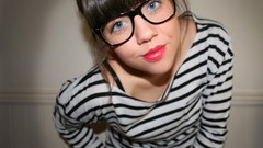 Woman glasses bangs girls with glasses