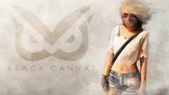 Woman glasses blondes artwork Christian Quinot