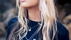 Woman glasses blondes teen