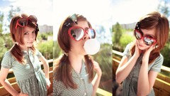 Woman glasses brunettes