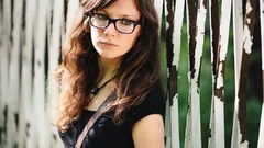 Woman glasses brunettes