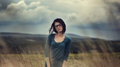 Woman glasses brunettes girls with glasses