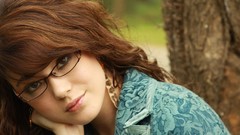 Woman glasses brunettes girls with glasses