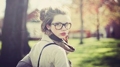 Woman glasses brunettes girls with glasses