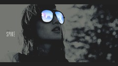 Woman glasses Concept Photo manipulation Dreaming crow spike