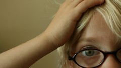 Woman glasses faces blondes green eyes teen
