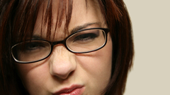 Woman glasses faces girls