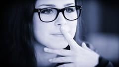 Woman glasses faces monochrome models lena meyer-landrut