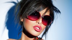Woman glasses fashion models