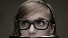 Woman glasses girls with