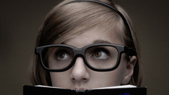 Woman glasses girls with