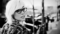 Woman glasses grayscale girls with glasses