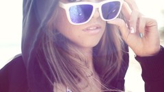 Woman glasses hoodies brunettes models bikini TeraVena Sugimoto