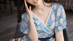 Woman glasses Japanese asians lingerie models underwear Risa 