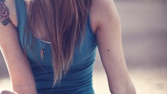 Woman glasses legs tattoos brunettes models TeraVena Sugimoto