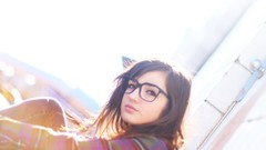 Woman glasses models girls with glasses