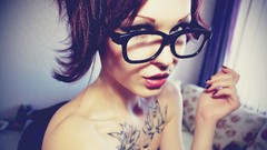 Woman glasses models girls with glasses