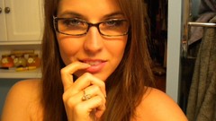 Woman glasses nude Nicole