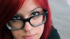 Woman glasses redheads