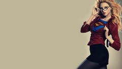 Woman glasses skirts cgi supergirl