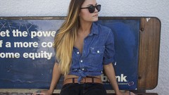 Woman glasses sunglasses brunettes amateurs