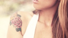 Woman glasses tattoos models bikini TeraVena Sugimoto