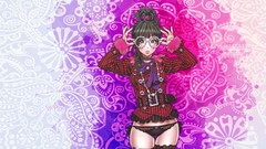 Woman glasses tie Jewelry jackets belts long hair lingerie 