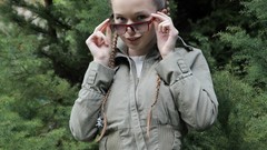 Woman glasses ukrainian Met-Art magazine Milena D