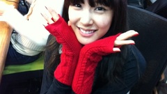 Woman gloves asians brunettes Girls Generation SNSD Tiffany 