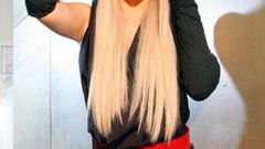 Woman gloves belts lady