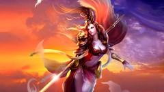 Woman god paintings artwork fantasy art