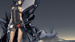 Woman gray belts weapons