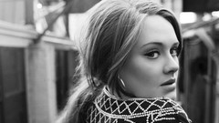 Woman grayscale Adele (singer)